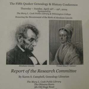 Poster for a 1967 FDR History Conference featuring portraits of FDR and Eleanor Roosevelt.