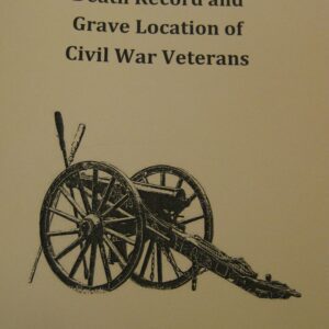 Illustration of a Civil War-era cannon wheel and barrel.