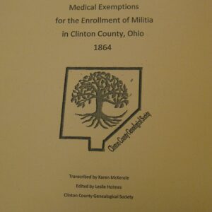 Cover of a 1983 medical exam booklet for Clinton County, Ohio.