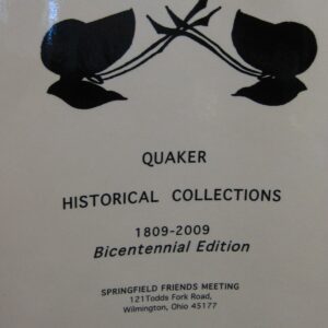 Cover of a commemorative edition booklet for Quaker Historical Collections.